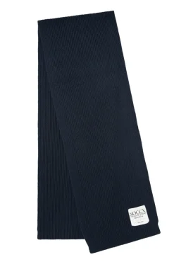 Outlet CAMP DAVID & SOCCX Schal in Rippstrick mit Label Patch blue navy bluenavy