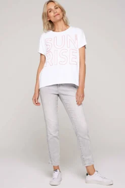 Cheap CAMP DAVID & SOCCX Shirt Oversized mit Artwork opticwhite
