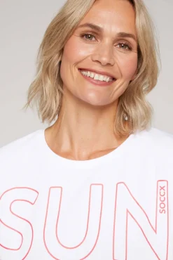 Cheap CAMP DAVID & SOCCX Shirt Oversized mit Artwork opticwhite