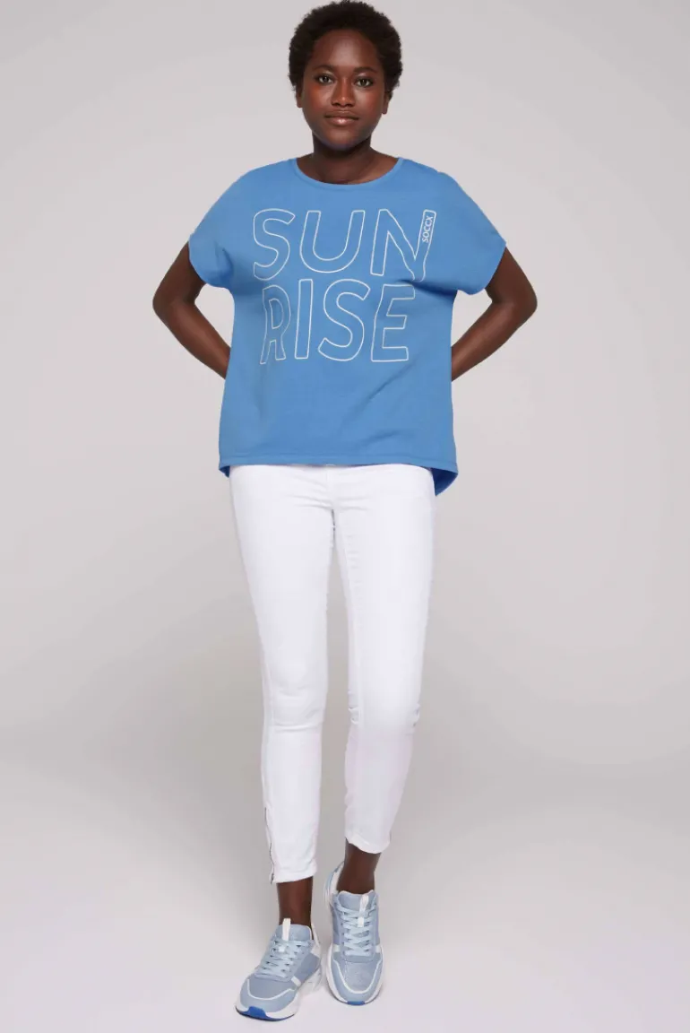 Cheap CAMP DAVID & SOCCX Shirt Oversized mit Artwork airy blue airyblue