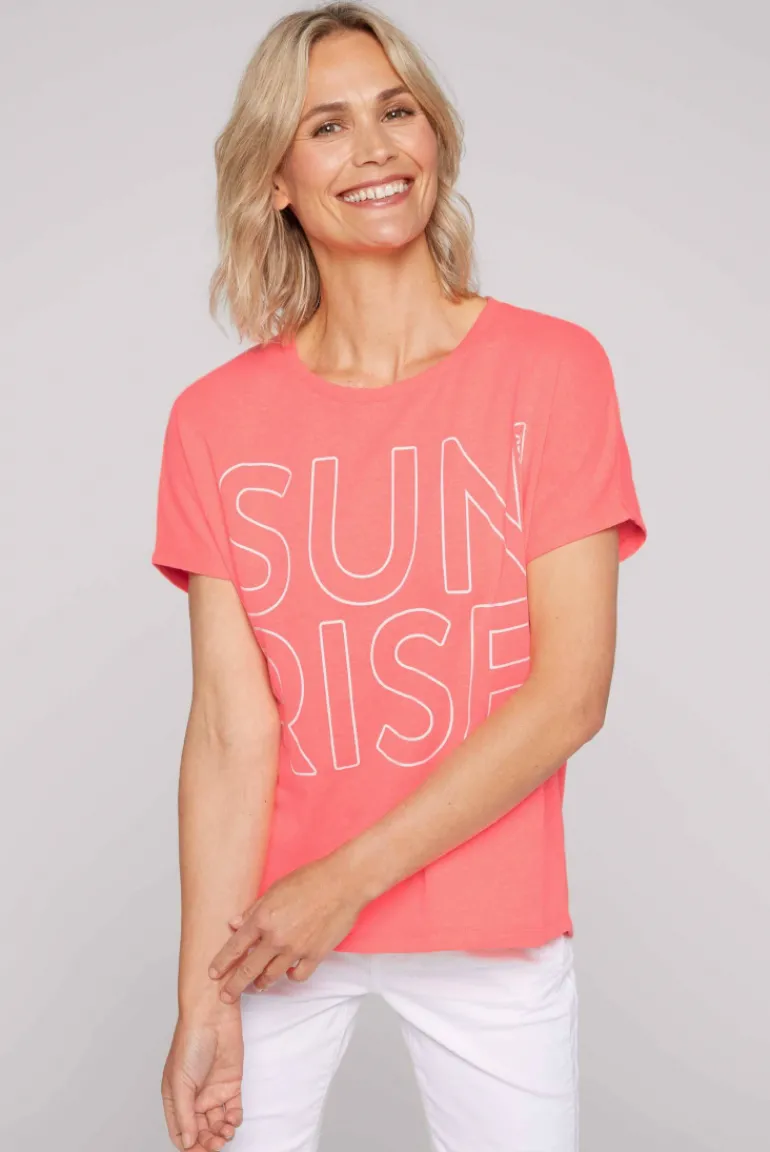 Store CAMP DAVID & SOCCX Shirt Oversized mit Artwork neon pink neonpink