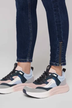Hot CAMP DAVID & SOCCX Sneaker im bunten Materialmix mit Dip-Dye-Sohle rose blush roseblush