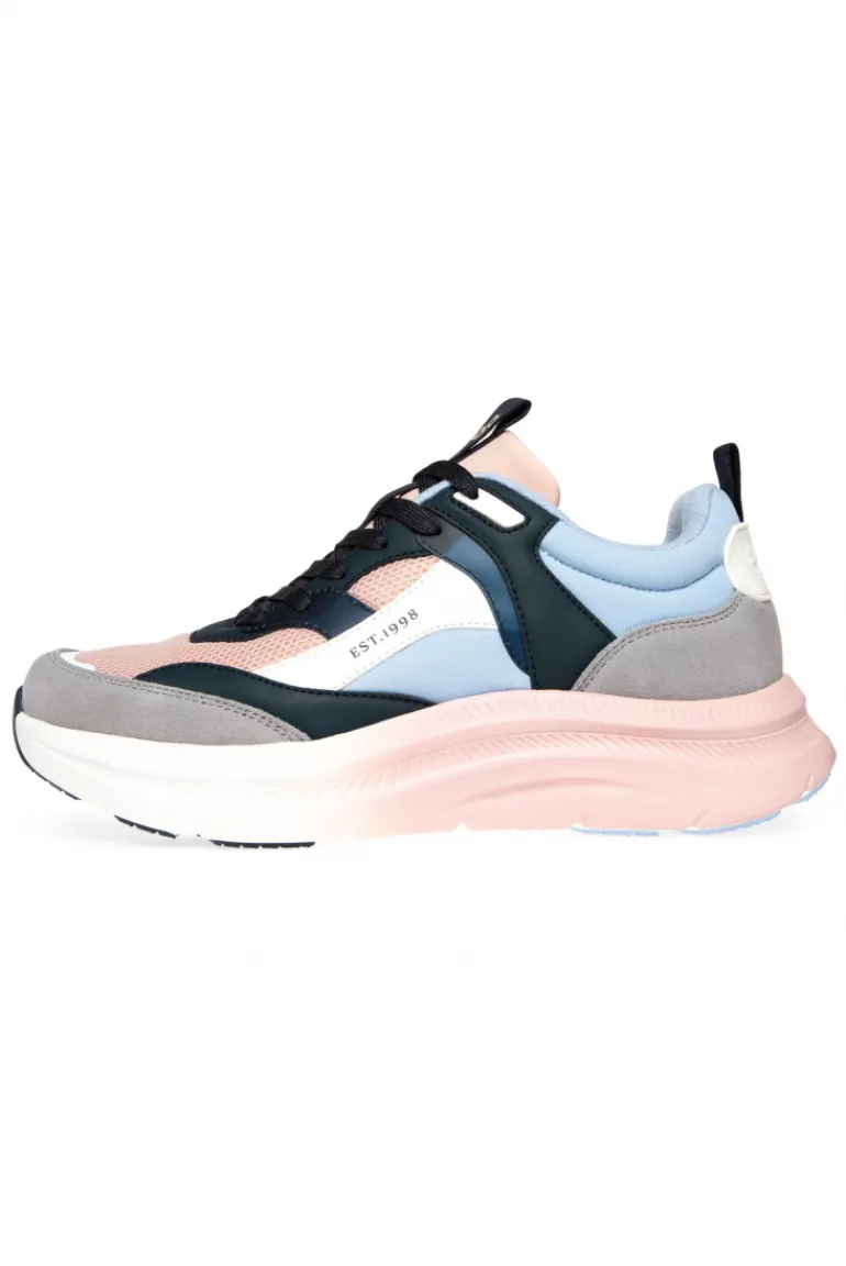 Hot CAMP DAVID & SOCCX Sneaker im bunten Materialmix mit Dip-Dye-Sohle rose blush roseblush