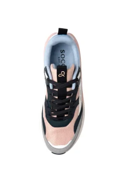 Hot CAMP DAVID & SOCCX Sneaker im bunten Materialmix mit Dip-Dye-Sohle rose blush roseblush