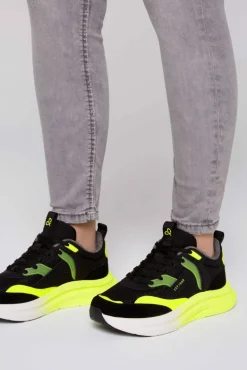 Online CAMP DAVID & SOCCX Sneaker im Materialmix mit Dip-Dye-Sohle black