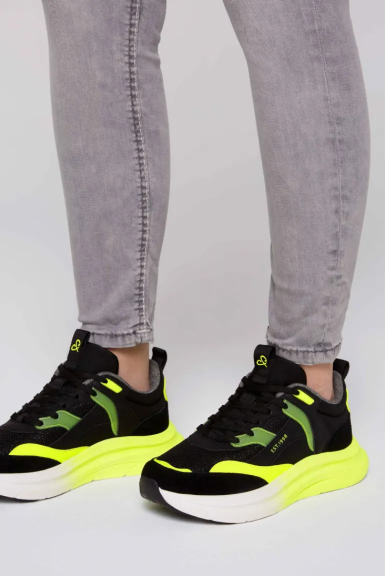Online CAMP DAVID & SOCCX Sneaker im Materialmix mit Dip-Dye-Sohle black