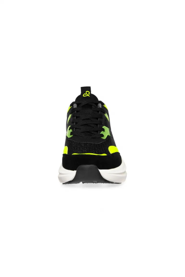 Online CAMP DAVID & SOCCX Sneaker im Materialmix mit Dip-Dye-Sohle black