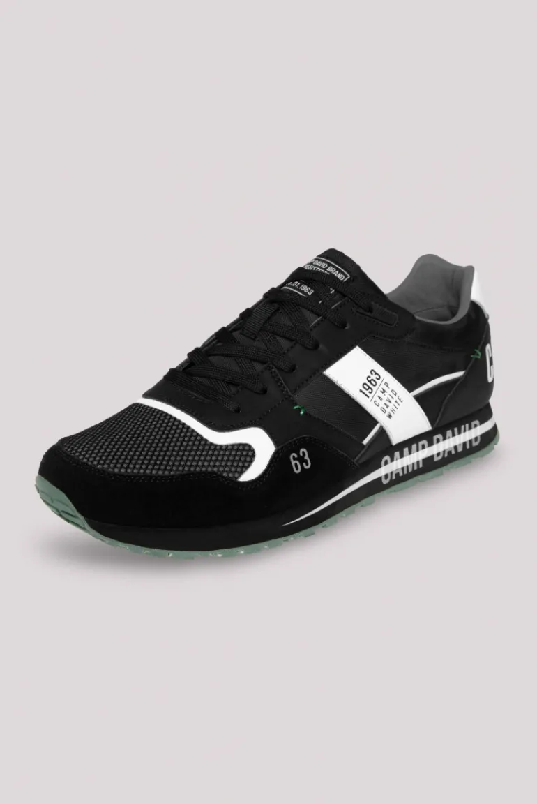 Fashion CAMP DAVID & SOCCX Sneaker im Retro Look black