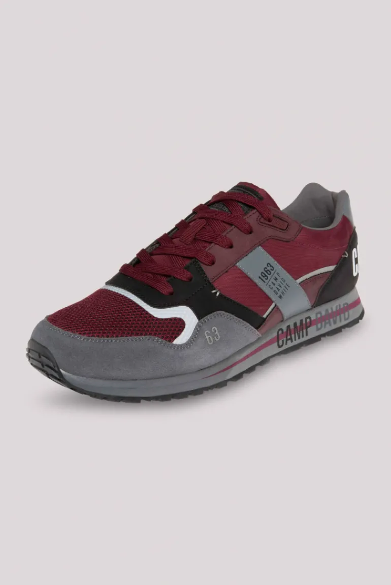 Flash Sale CAMP DAVID & SOCCX Sneaker im Retro Look burgundy