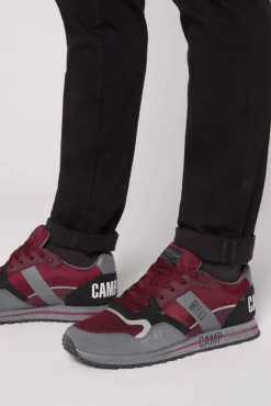 Flash Sale CAMP DAVID & SOCCX Sneaker im Retro Look burgundy