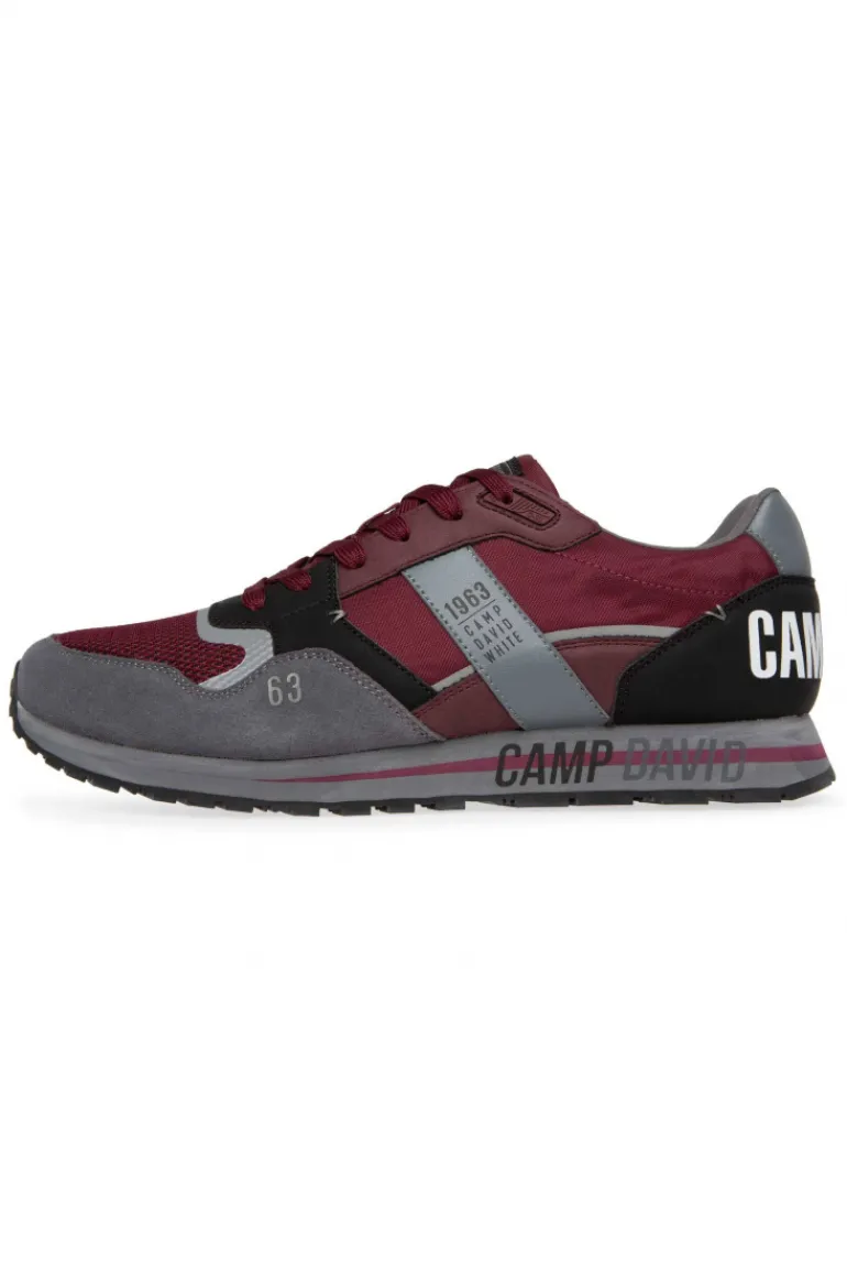 Flash Sale CAMP DAVID & SOCCX Sneaker im Retro Look burgundy