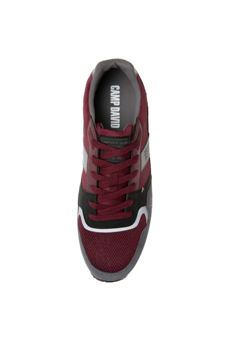 Flash Sale CAMP DAVID & SOCCX Sneaker im Retro Look burgundy