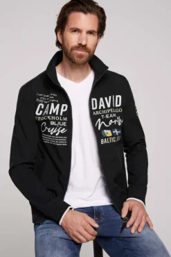 Best CAMP DAVID & SOCCX Softshelljacke im Blouson-Stil mit Artworks black