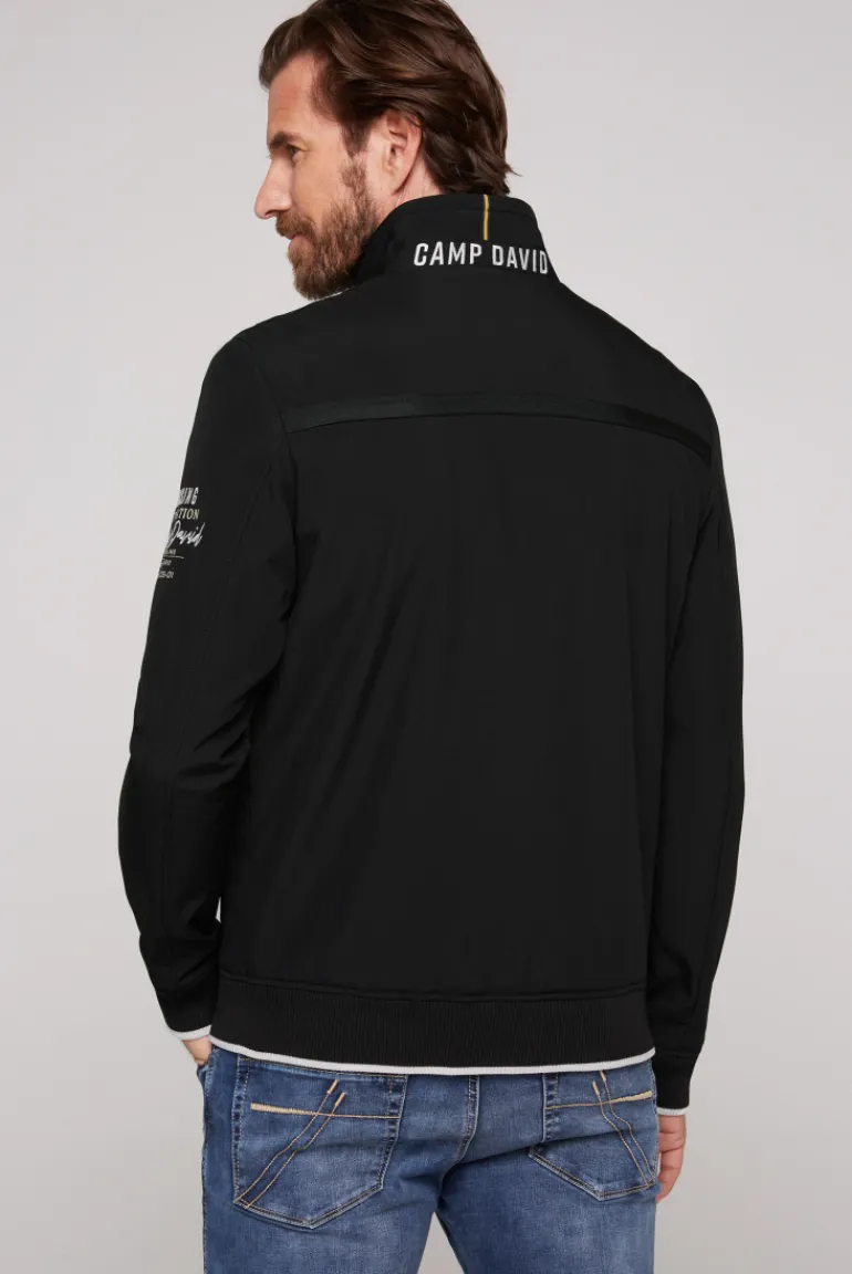 Best CAMP DAVID & SOCCX Softshelljacke im Blouson-Stil mit Artworks black