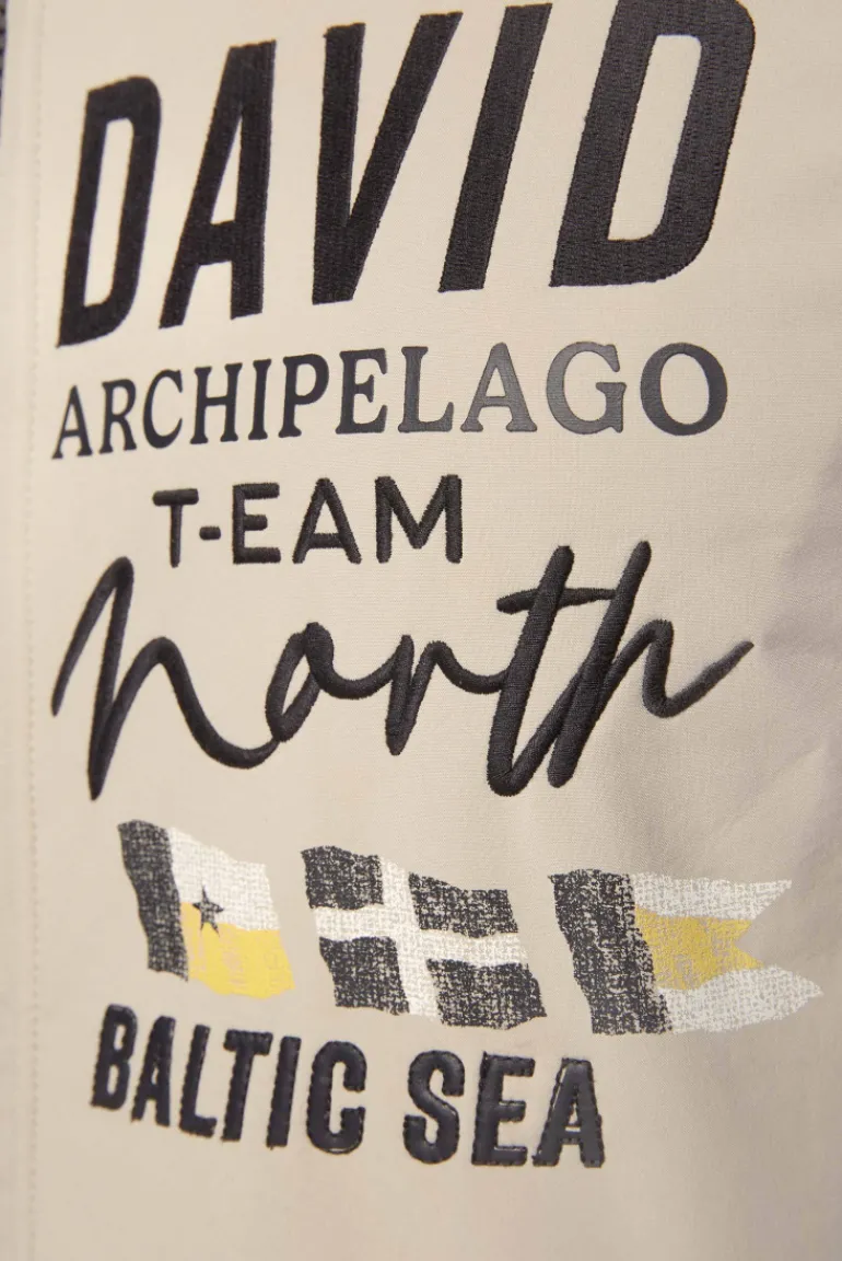 Cheap CAMP DAVID & SOCCX Softshelljacke im Blouson-Stil mit Artworks neutral beige neutralbeige