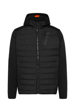 Clearance CAMP DAVID & SOCCX Softshelljacke im Materialmix mit Kapuze black