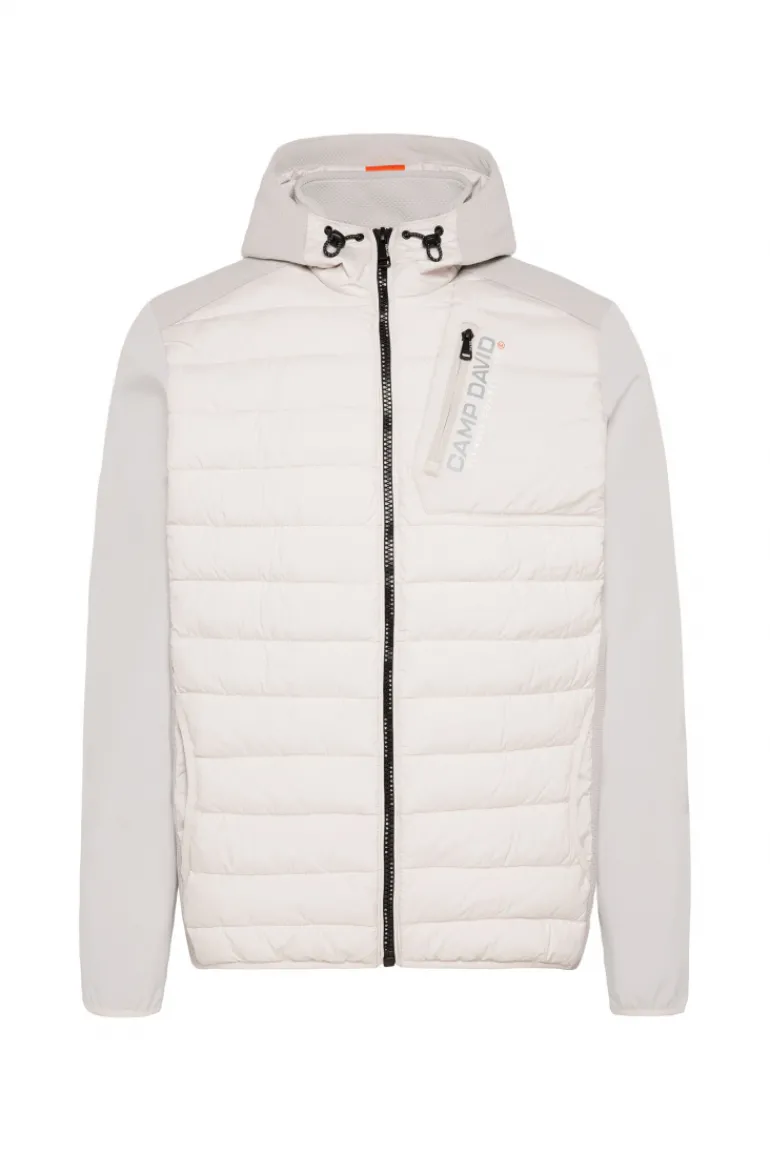 Shop CAMP DAVID & SOCCX Softjacke im Materialmix mit Kapuze shell