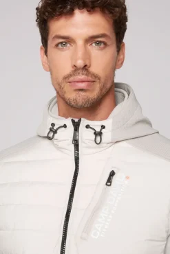 Shop CAMP DAVID & SOCCX Softjacke im Materialmix mit Kapuze shell