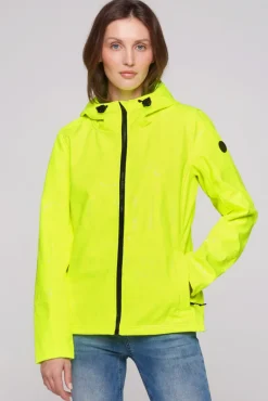 Cheap CAMP DAVID & SOCCX Softshelljacke mit Kapuze und Glossy Prints yellow lime yellowlime