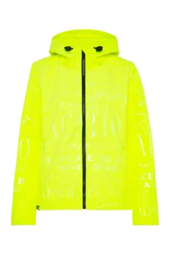 Cheap CAMP DAVID & SOCCX Softshelljacke mit Kapuze und Glossy Prints yellow lime yellowlime