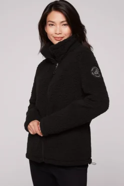 New CAMP DAVID & SOCCX Sport-Jacke im Sherpa-Look black