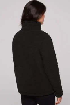 New CAMP DAVID & SOCCX Sport-Jacke im Sherpa-Look black