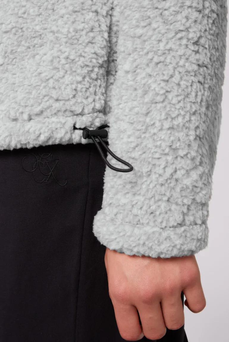 Outlet CAMP DAVID & SOCCX Sport-Jacke im Sherpa-Look grey melange greymelange