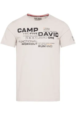 Cheap CAMP DAVID & SOCCX Sport-T-Shirt mit Artwork shell