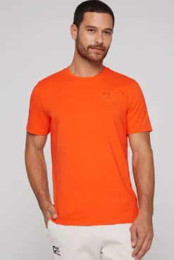 Clearance CAMP DAVID & SOCCX Sport-T-Shirt mit Artwork signal orange signalorange