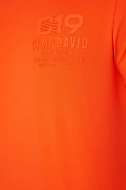 Store CAMP DAVID & SOCCX Sport-T-Shirt mit Artwork signal orange signalorange