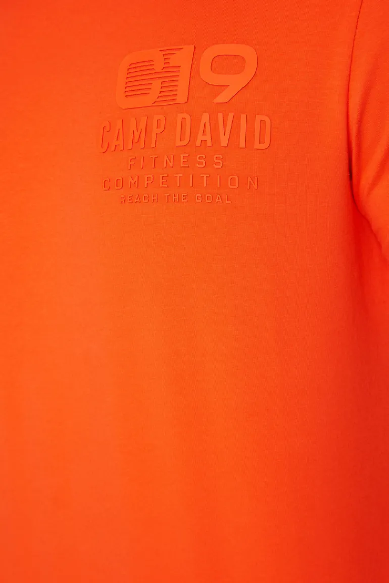 Store CAMP DAVID & SOCCX Sport-T-Shirt mit Artwork signal orange signalorange