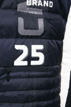 Online CAMP DAVID & SOCCX Steppjacke im Colour Design mit Logo Artworks deep sea deepsea