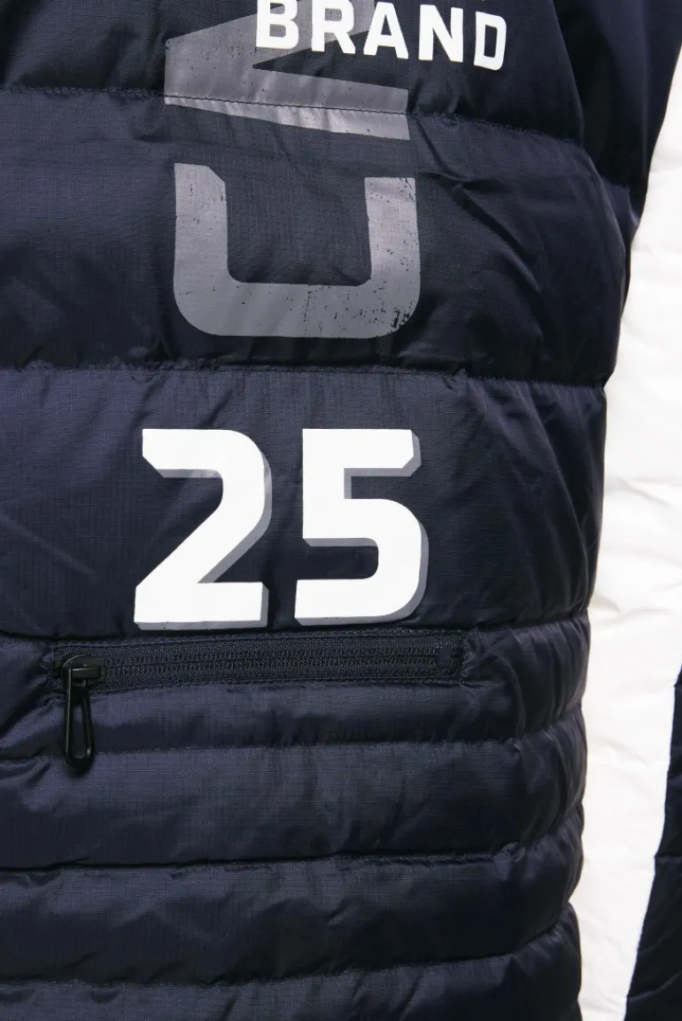 Online CAMP DAVID & SOCCX Steppjacke im Colour Design mit Logo Artworks deep sea deepsea
