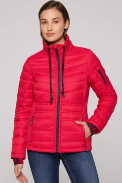 Shop CAMP DAVID & SOCCX Steppjacke im Ski-Design clear red clearred