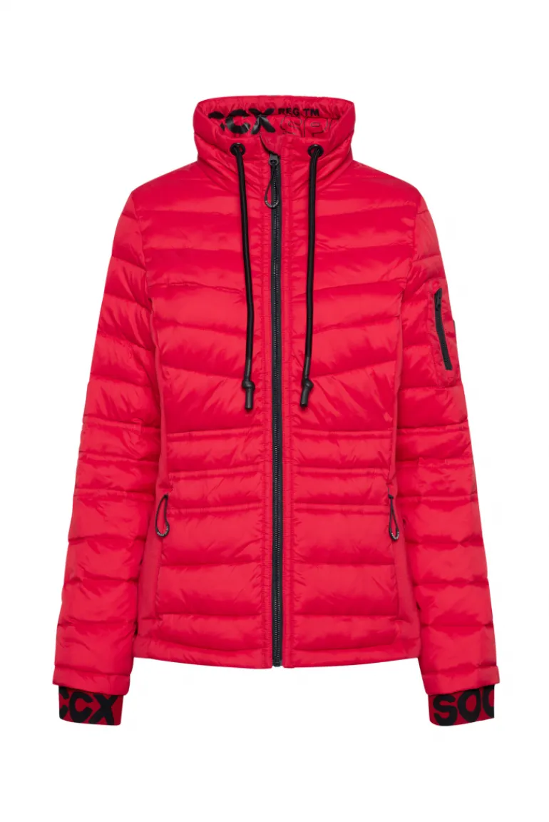 Shop CAMP DAVID & SOCCX Steppjacke im Ski-Design clear red clearred