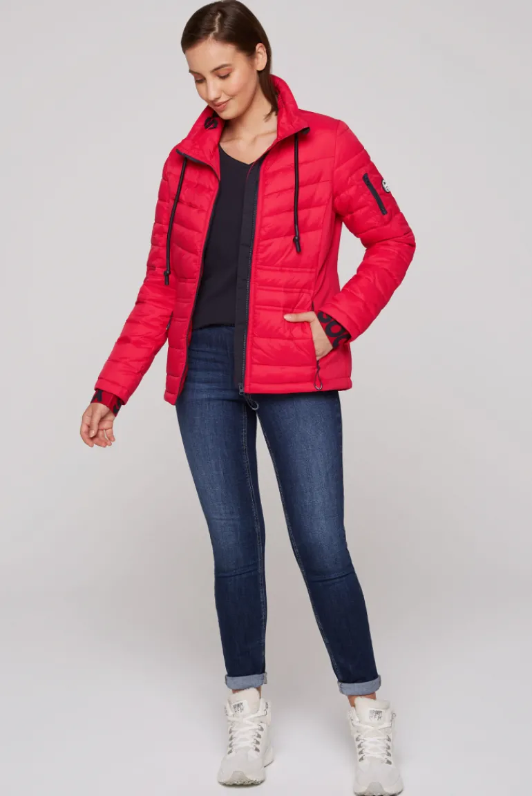 Shop CAMP DAVID & SOCCX Steppjacke im Ski-Design clear red clearred