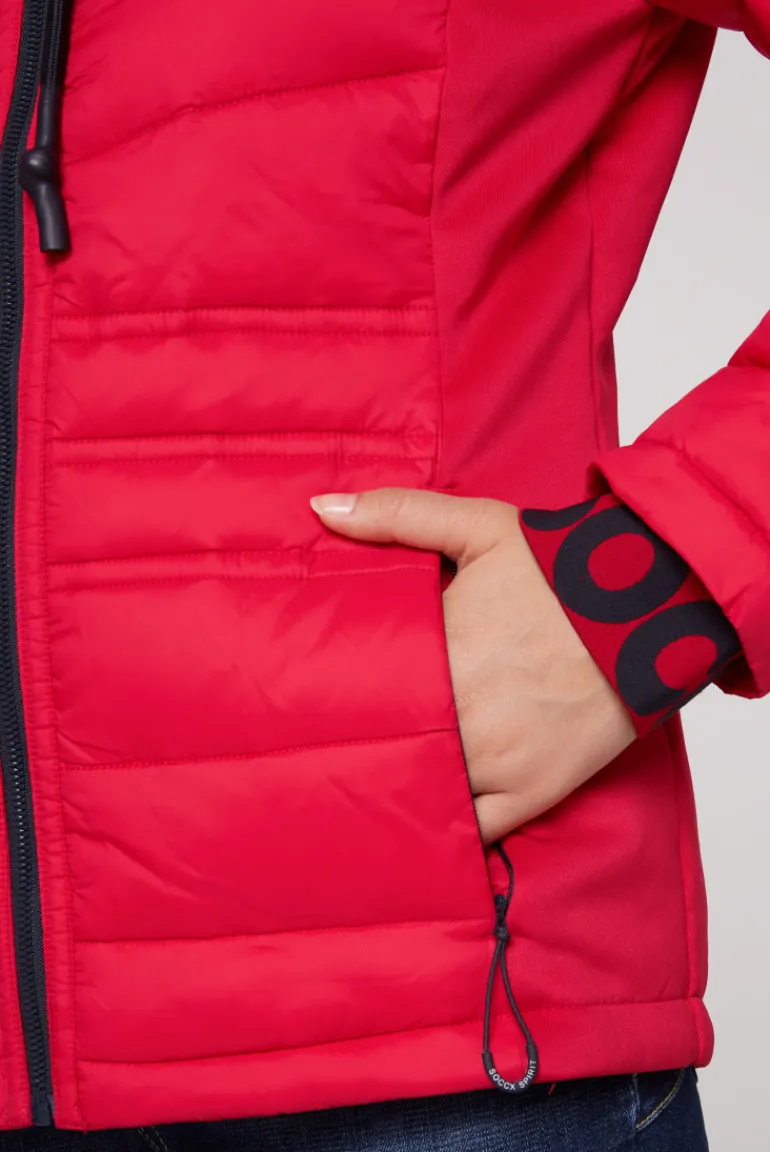 Shop CAMP DAVID & SOCCX Steppjacke im Ski-Design clear red clearred