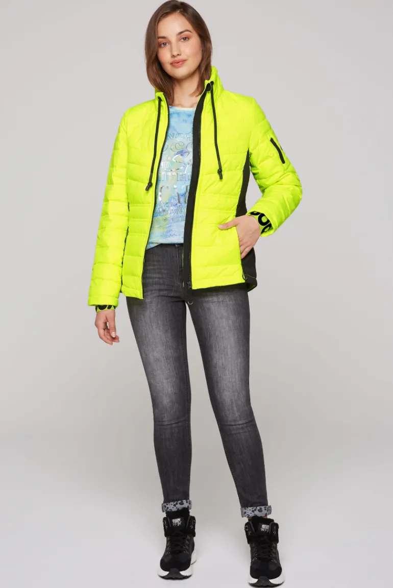 Store CAMP DAVID & SOCCX Steppjacke im Ski-Design yellow lime yellowlime