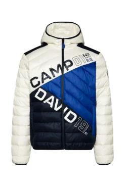 New CAMP DAVID & SOCCX Steppjacke mit Colour-Blocking und Rücken-Print kitt
