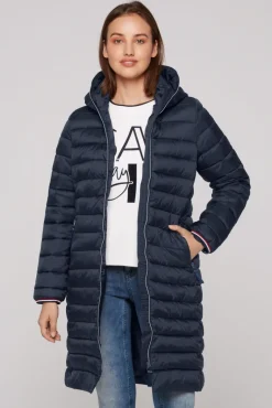 Hot CAMP DAVID & SOCCX Stepp-Parka mit Kapuze und Rücken-Print blue navy bluenavy
