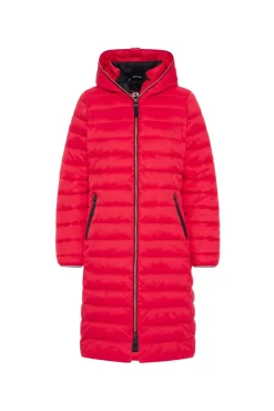 Best Sale CAMP DAVID & SOCCX Stepp-Parka mit Kapuze und Rücken-Print clear red clearred