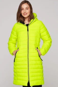 Online CAMP DAVID & SOCCX Stepp-Parka mit Kapuze und Rücken-Print yellow lime yellowlime