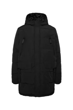 Discount CAMP DAVID & SOCCX Stepp-Parka mit Kapuzen-Layering black