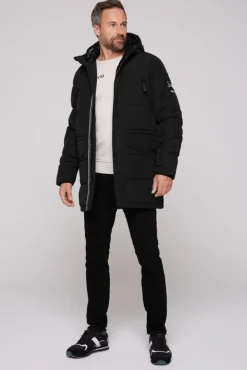 Discount CAMP DAVID & SOCCX Stepp-Parka mit Kapuzen-Layering black