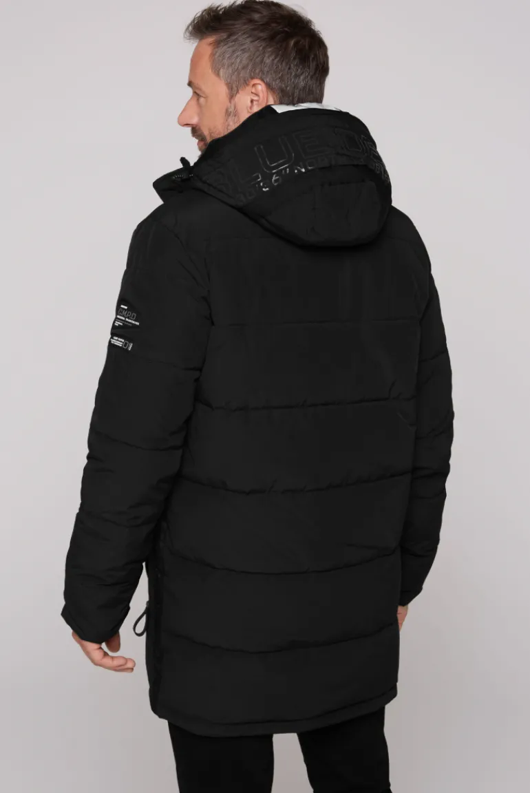 Discount CAMP DAVID & SOCCX Stepp-Parka mit Kapuzen-Layering black
