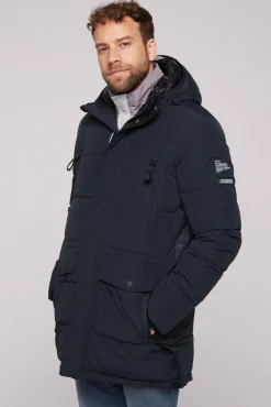 Best Sale CAMP DAVID & SOCCX Stepp-Parka mit Kapuzen-Layering blue navy bluenavy