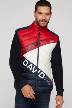 New CAMP DAVID & SOCCX Steppweste mit Colour-Blocking flight red flightred
