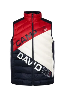 New CAMP DAVID & SOCCX Steppweste mit Colour-Blocking flight red flightred