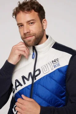 Sale CAMP DAVID & SOCCX Steppweste mit Colour-Blocking kitt