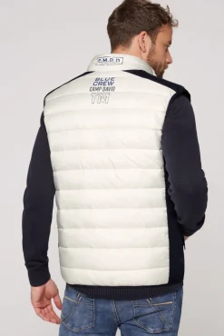 Sale CAMP DAVID & SOCCX Steppweste mit Colour-Blocking kitt